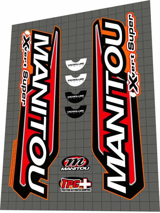 MANITOU X-Vert (2001) Super Fork Decal Set - Bike Decal Replace