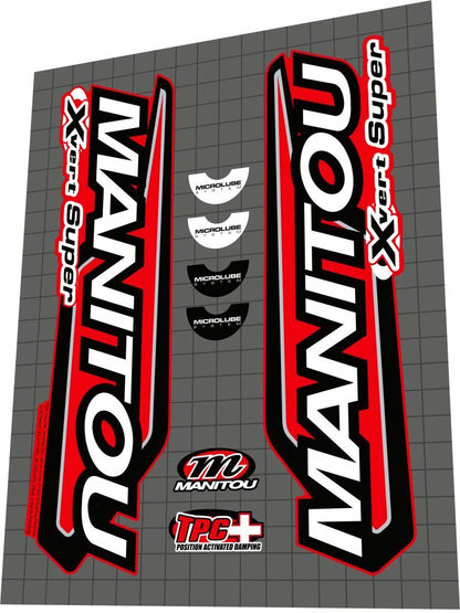 MANITOU X-Vert (2001) Super Fork Decal Set - Bike Decal Replace
