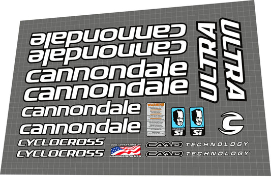 CANNONDALE Cyclocross (2002) Ultra CAAD5 Frame Decal Set
