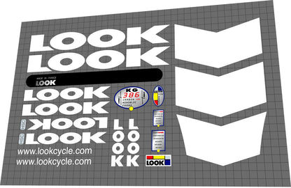 LOOK KG 386 (2002) Frame Decal Set - Bike Decal Replace