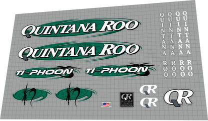 QUINTANA ROO Ti-Phoon (2003) Frame Decal Set - Bike Decal Replace