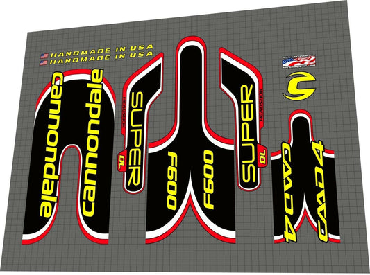 CANNONDALE F600 (2003) Frame Decal Set - Bike Decal Replace