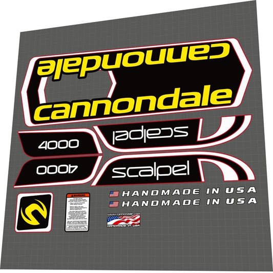 CANNONDALE Scalpel 4000 (2003) Frame Decal Set - Bike Decal Replace