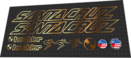 SANTA CRUZ Heckler 5 (2002-2007) Frame Decal Set - Bike Decal Replace