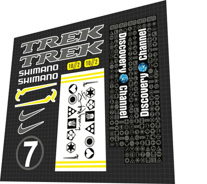 TREK Madone (2005) Team Discovery Channel Lance Armstrong's Frame Decal Set - Bike Decal Replace