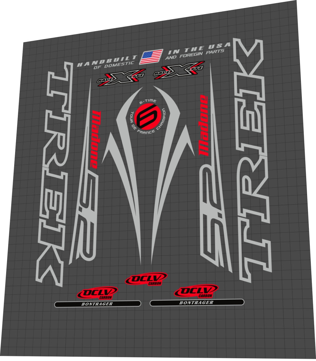 TREK Madone (2006) 5.2 Frame Decal Set - Bike Decal Replace