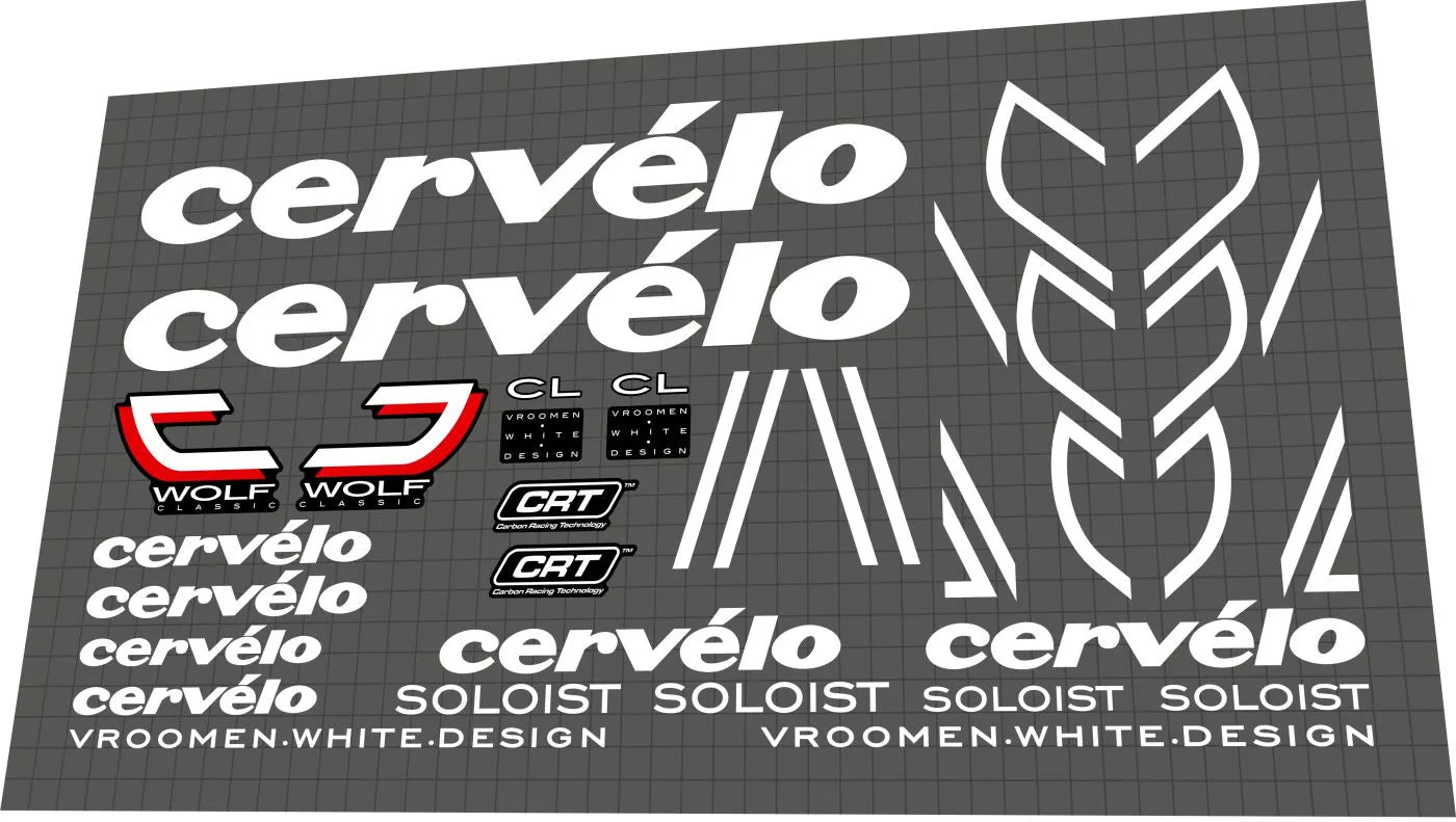 CERVELO Soloist Team (2006) Frame Decal Set