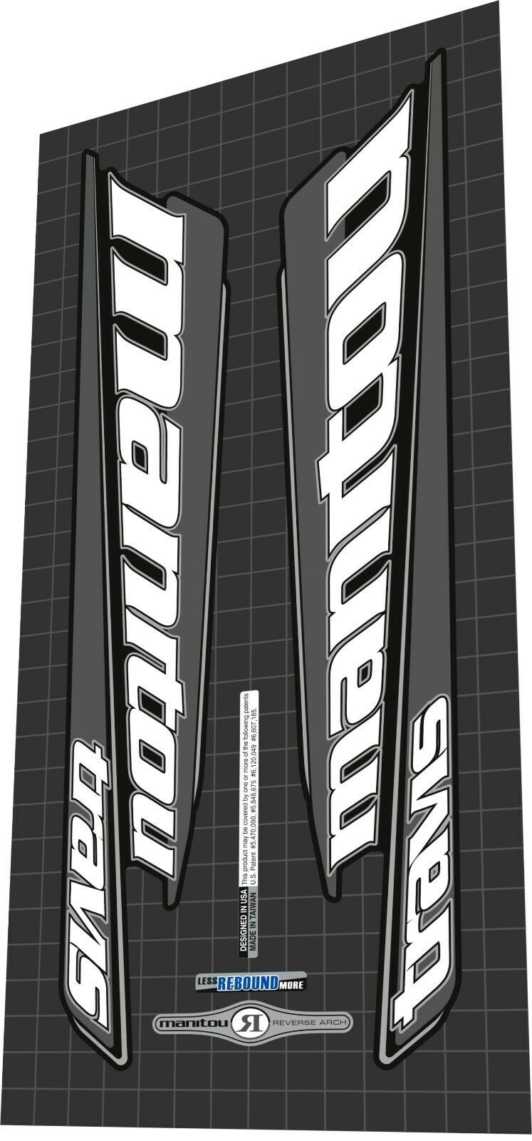 MANITOU Travis (2006) Fork Decal Set - Bike Decal Replace