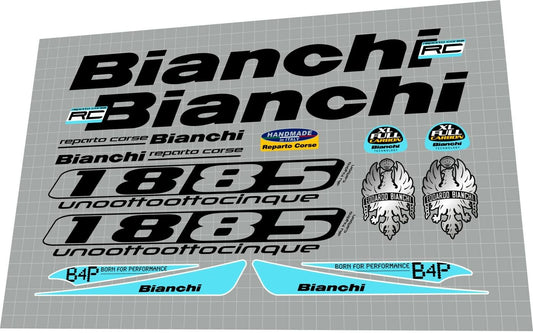BIANCHI 1885 (2007) Frame Decal Set - Bike Decal Replace