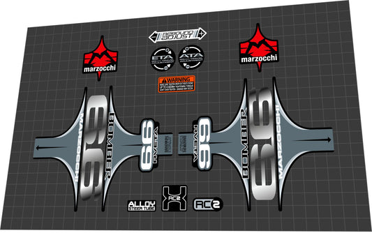 MARZOCCHI Bomber 66 RV ETA (2007) Fork Decal Set