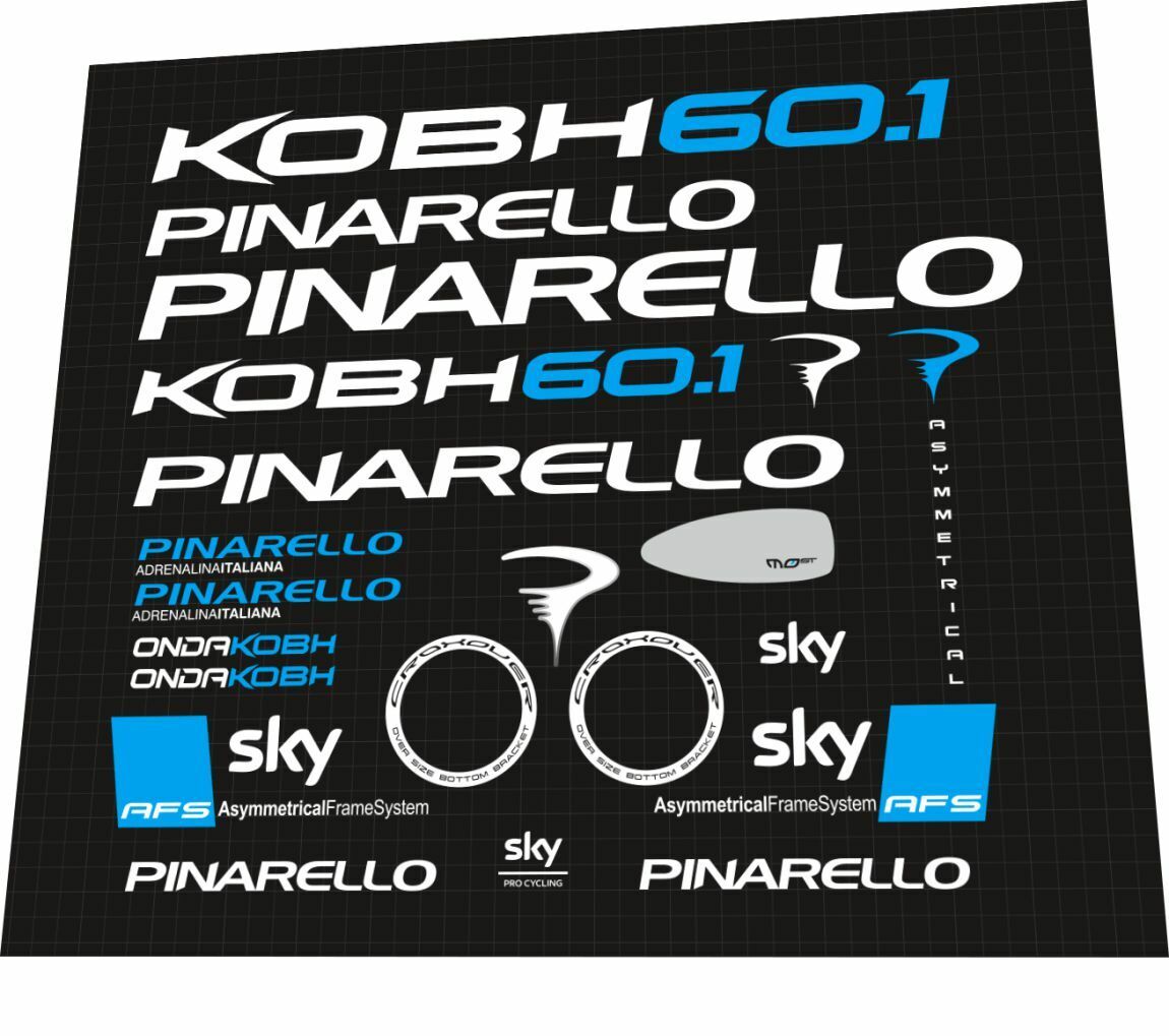 PINARELLO KOBH (2011) 60.1 Frame Decal Set - Bike Decal Replace