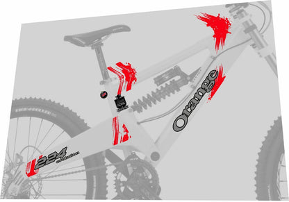 ORANGE 224 Evolution (2011) Frame Decal Set - Bike Decal Replace