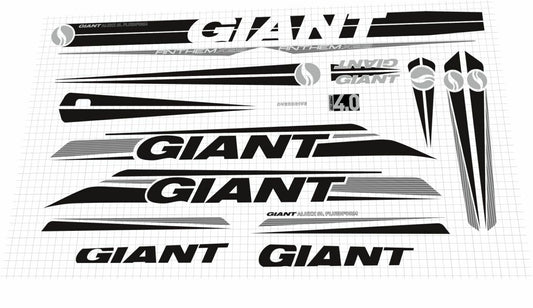 GIANT Anthem (2012) X 29 Frame Decal Set