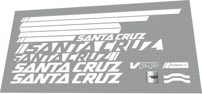 SANTA CRUZ Nomad 3 (2014-2016) Frame Decal Set - Bike Decal Replace