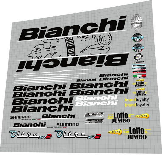 BIANCHI Oltre (2015) XR2 Team NL Lotto Jumbo Frame Decal Set