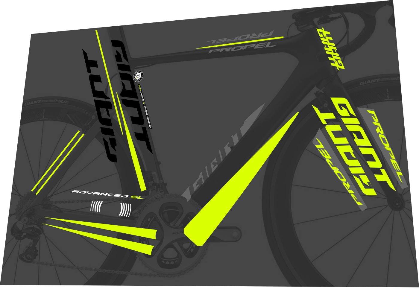 GIANT Propel 2015 2016 Advanced SL Frame Decal Set