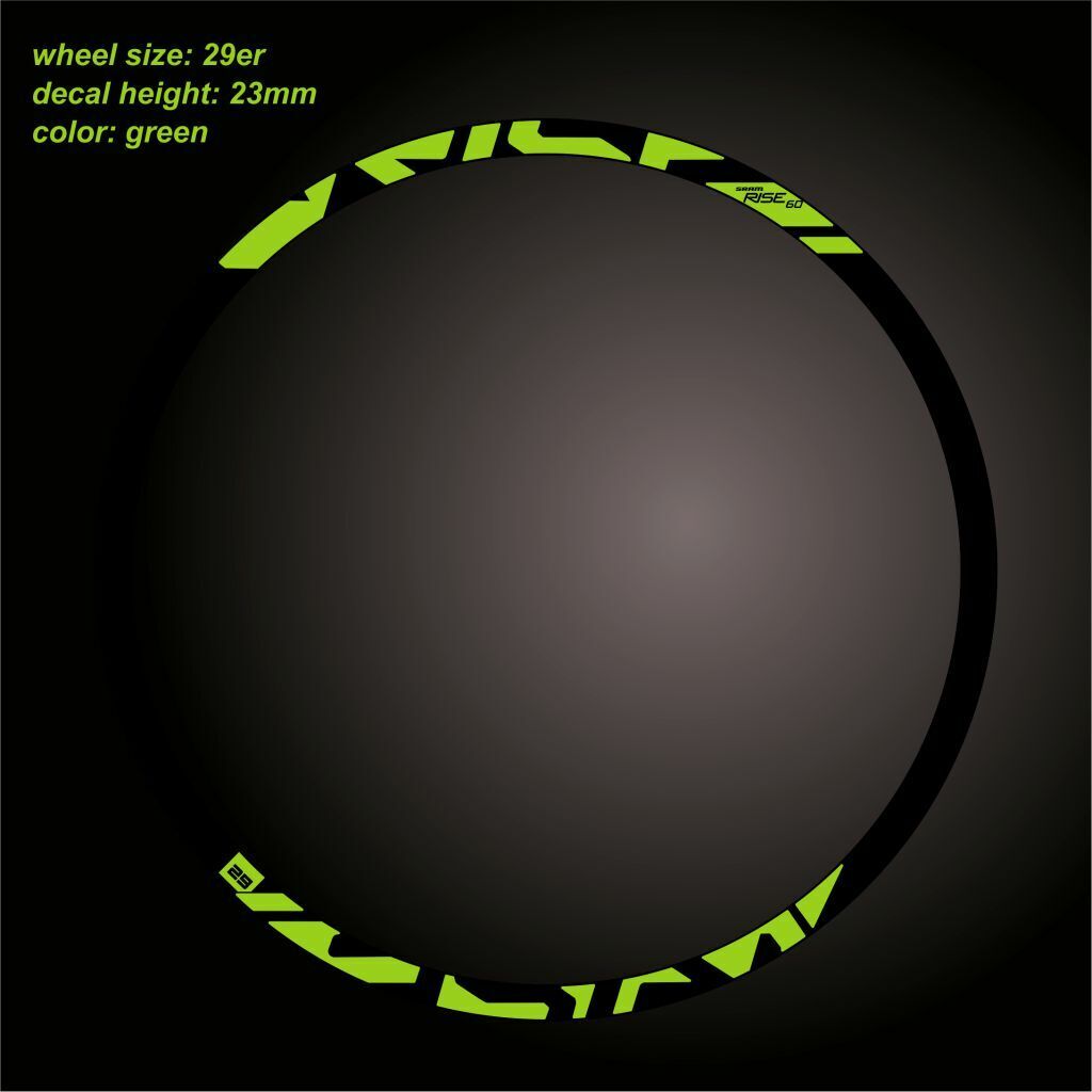 SRAM Rise (2015) 60 Rim Decal Set - Bike Decal Replace