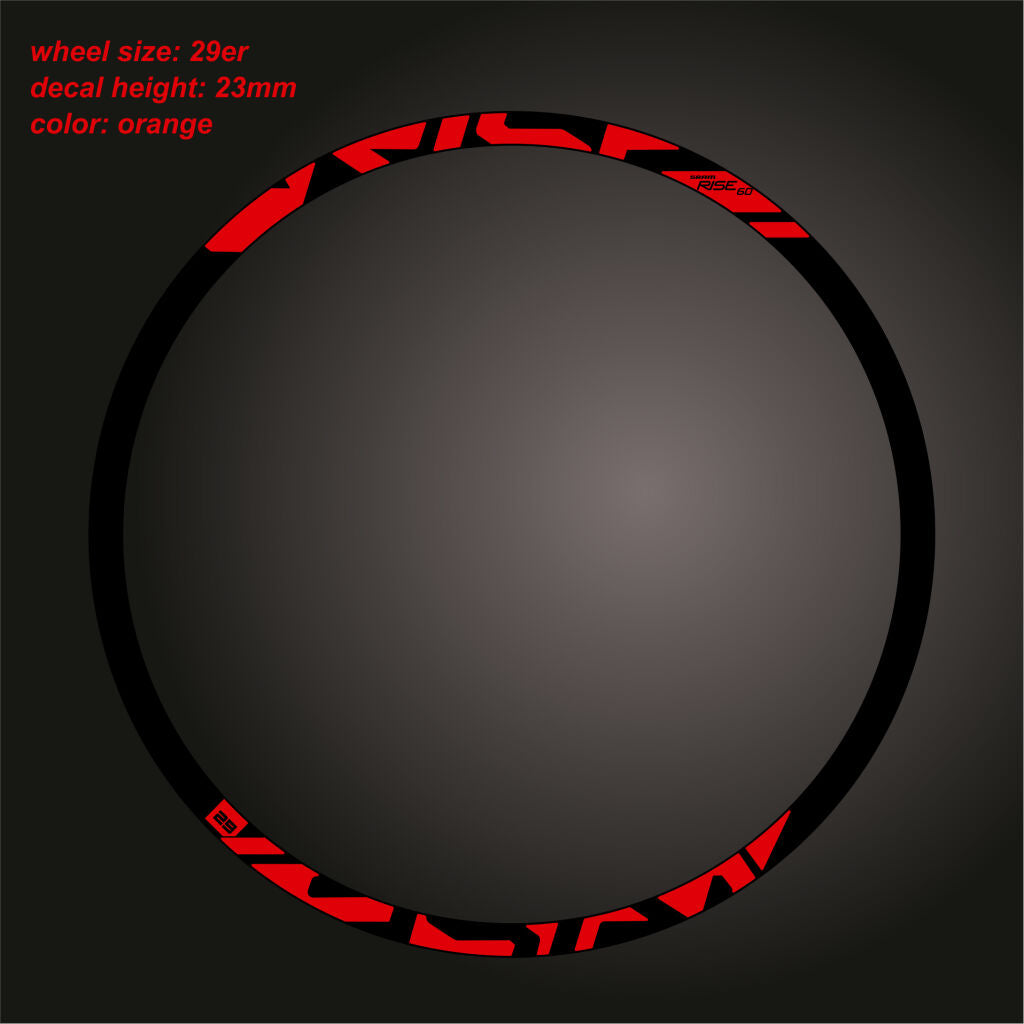 SRAM Rise (2015) 60 Rim Decal Set - Bike Decal Replace
