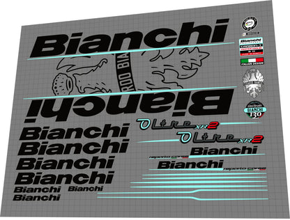 BIANCHI Oltre (2016) XR2 Frame Decal Set