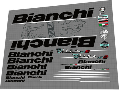 BIANCHI Oltre (2016) XR2 Frame Decal Set - Bike Decal Replace