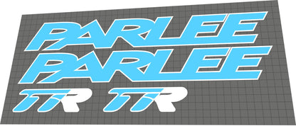 PARLEE TTIR (2016) Frame Decal Set - Bike Decal Replace