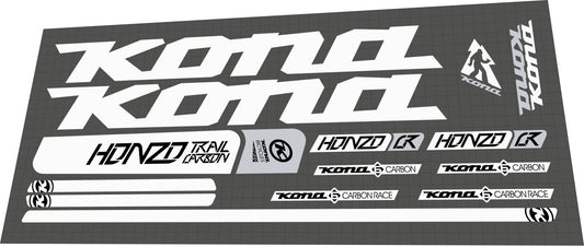 KONA Honzo CR Trail (2017) Frame Decal Set