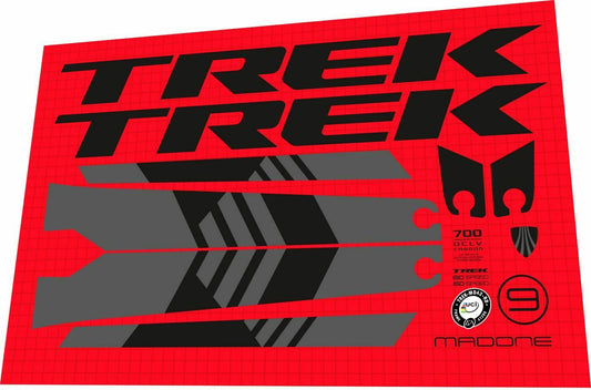 TREK Madone (2017) 9.2 Frame Decal Set - Bike Decal Replace