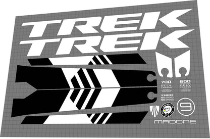 TREK Madone (2017) 9.2 Frame Decal Set - Bike Decal Replace