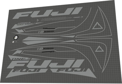 FUJI Norcom Straight (2017) Frame Decal Set - Bike Decal Replace