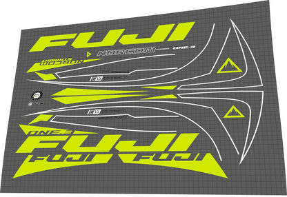 FUJI Norcom Straight (2017) Frame Decal Set - Bike Decal Replace