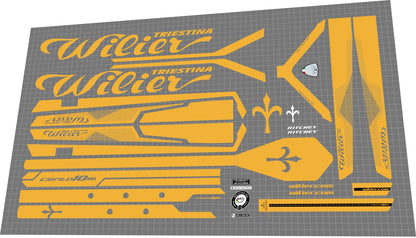WILIER TRIESTINA Cento 10 Air (2017-2018) Frame Decal Set - Bike Decal Replace