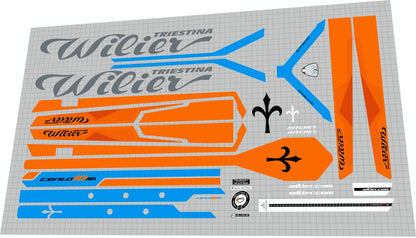 WILIER TRIESTINA Cento 10 Air (2017-2018) Frame Decal Set - Bike Decal Replace
