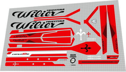 WILIER TRIESTINA Cento 10 Air (2017-2018) Frame Decal Set - Bike Decal Replace
