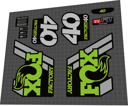FOX Factory (2018) 40 Fork Decal Set