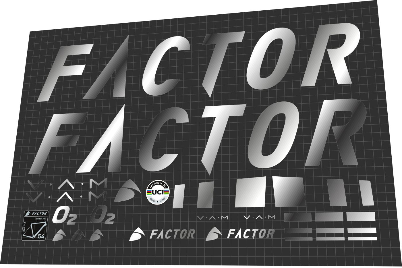 FACTOR O2 VAM (2019) Frame Decal Set