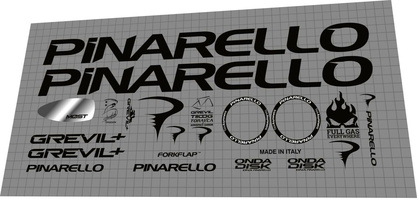 PINARELLO Grevil+ (2019) Frame Decal Set | Bike Decal Replace