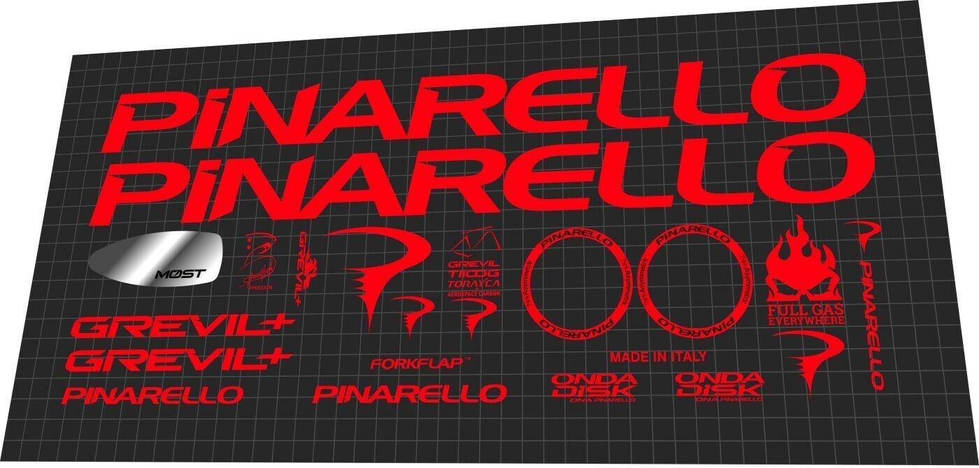PINARELLO Grevil (2019) + Frame Decal Set - Bike Decal Replace