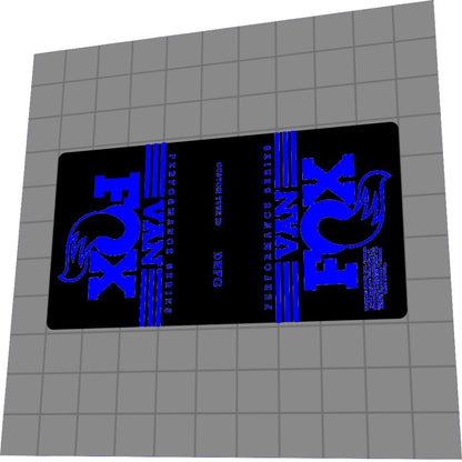 FOX Van (2019) Rear Shock Decal Set - Bike Decal Replace