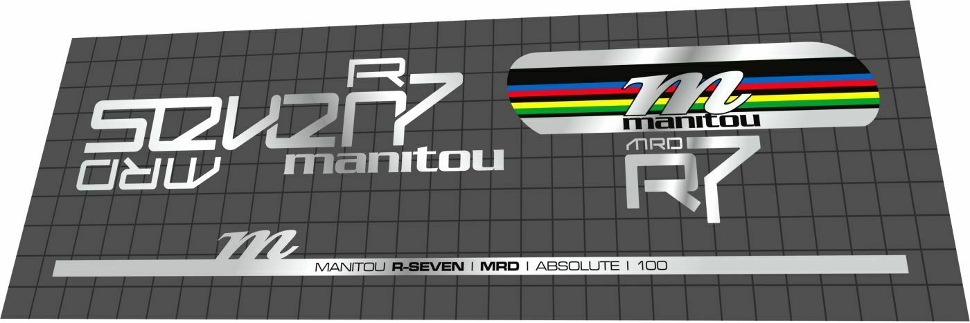 MANITOU R7 (2019) MRD Fork Decal Set - Bike Decal Replace