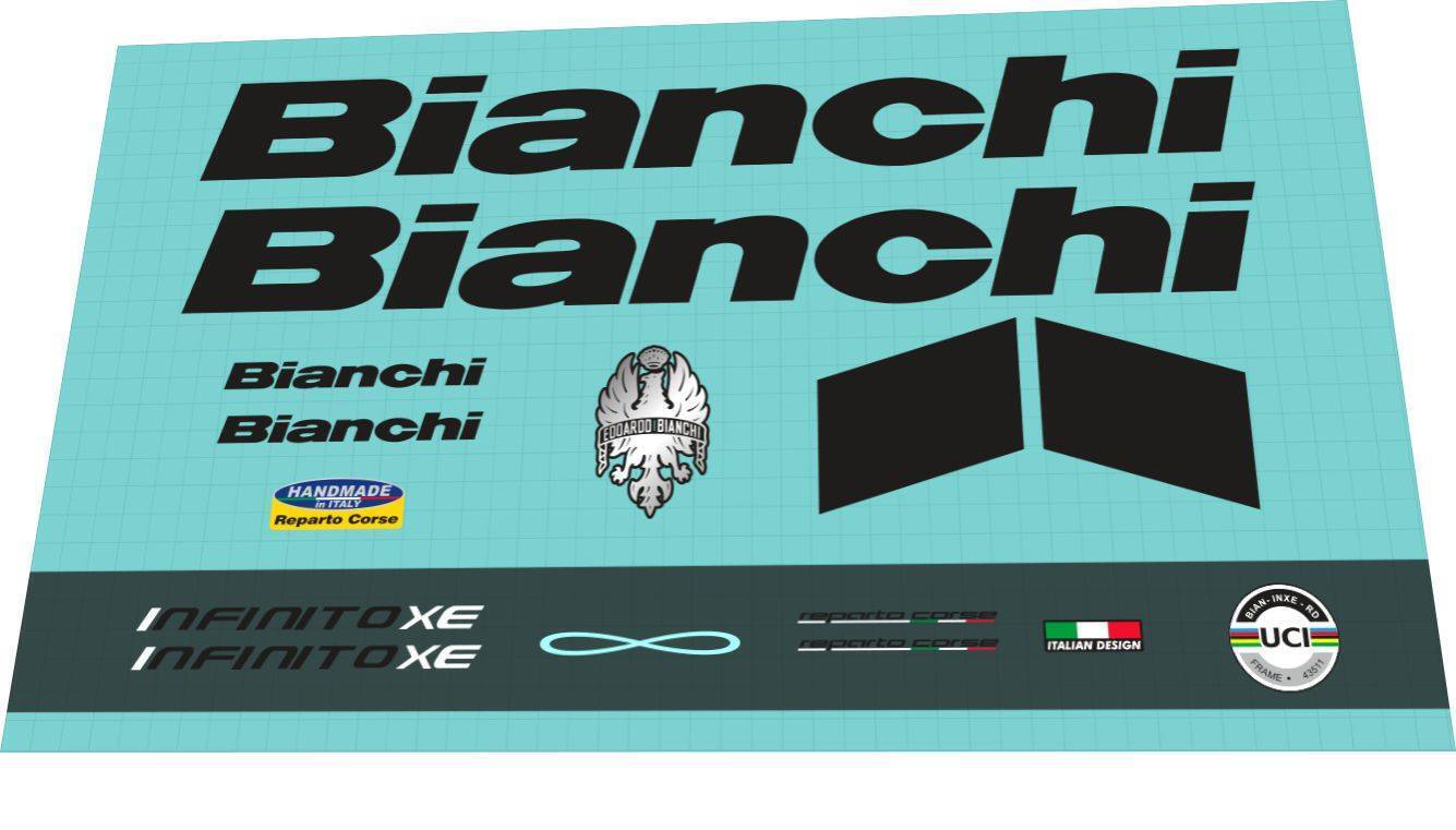 BIANCHI Infinito (2020) XE Frame Decal Set - Bike Decal Replace