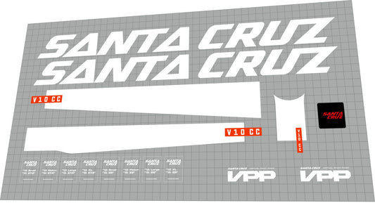 SANTA CRUZ V10 (2020) Frame Decal Set