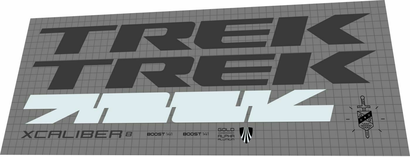 TREK X-Caliber (2020) 8 Frame Decal Set - Bike Decal Replace