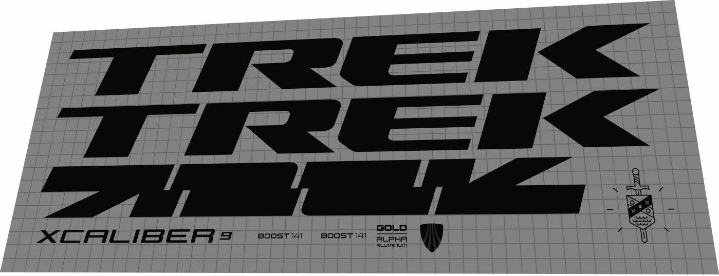 TREK X-Caliber (2020) 9 Frame Decal Set - Bike Decal Replace
