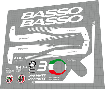 BASSO Diamante (2021) Frame Decal Set - Bike Decal Replace