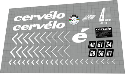 CERVELO Aspero (2021) Frame Decal Set