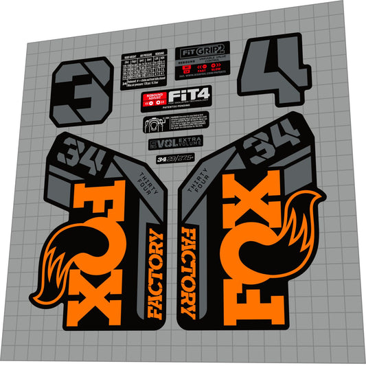 FOX 34 Factory (2021) Fork Decal Set