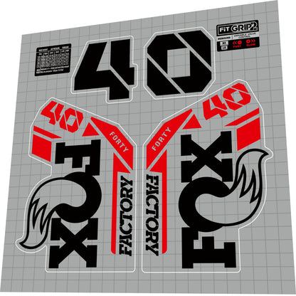 FOX 40 Factory (2021) Fork Decal Set