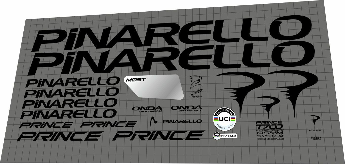 PINARELLO Prince (2021) Frame Decal Set - Bike Decal Replace