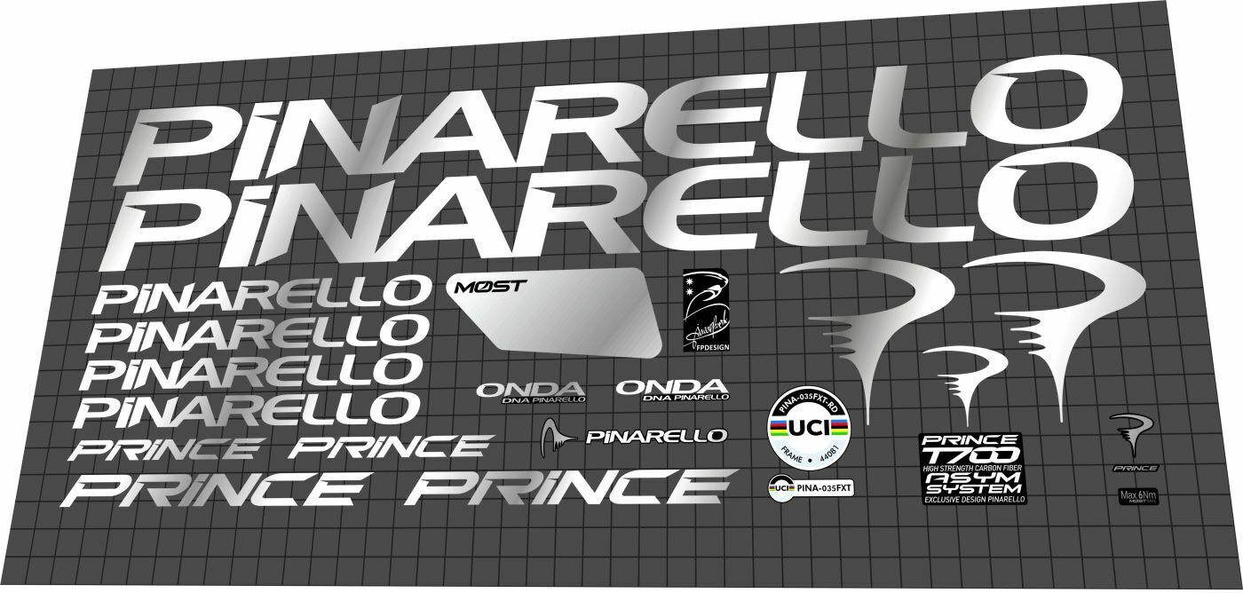 PINARELLO Prince (2021) Frame Decal Set - Bike Decal Replace