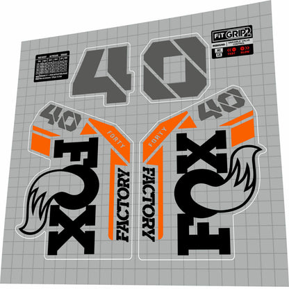 FOX 40 Factory (2021) Fork Decal Set
